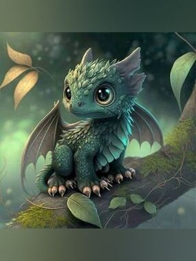 Custom Large Fridge Magnet Baby Dragon Home Office Kitchen Decor